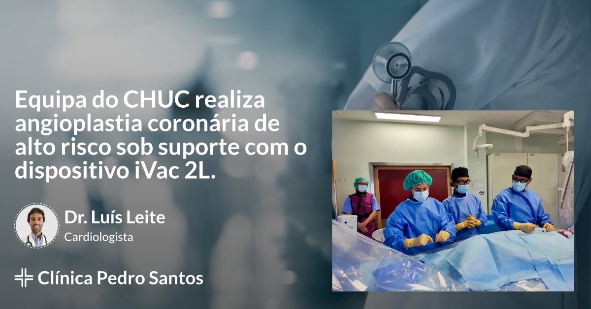 angioplastia coronária de alto risco sob suporte do dispositivo iVac 2L