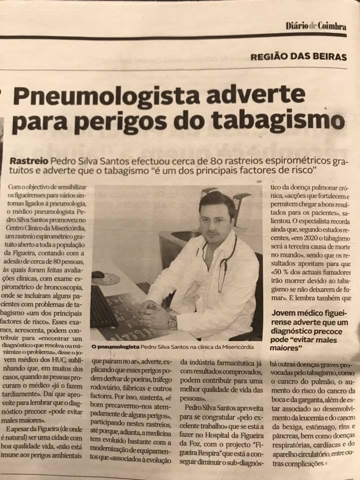 Pneumologista adverte para perigos do tabagismo